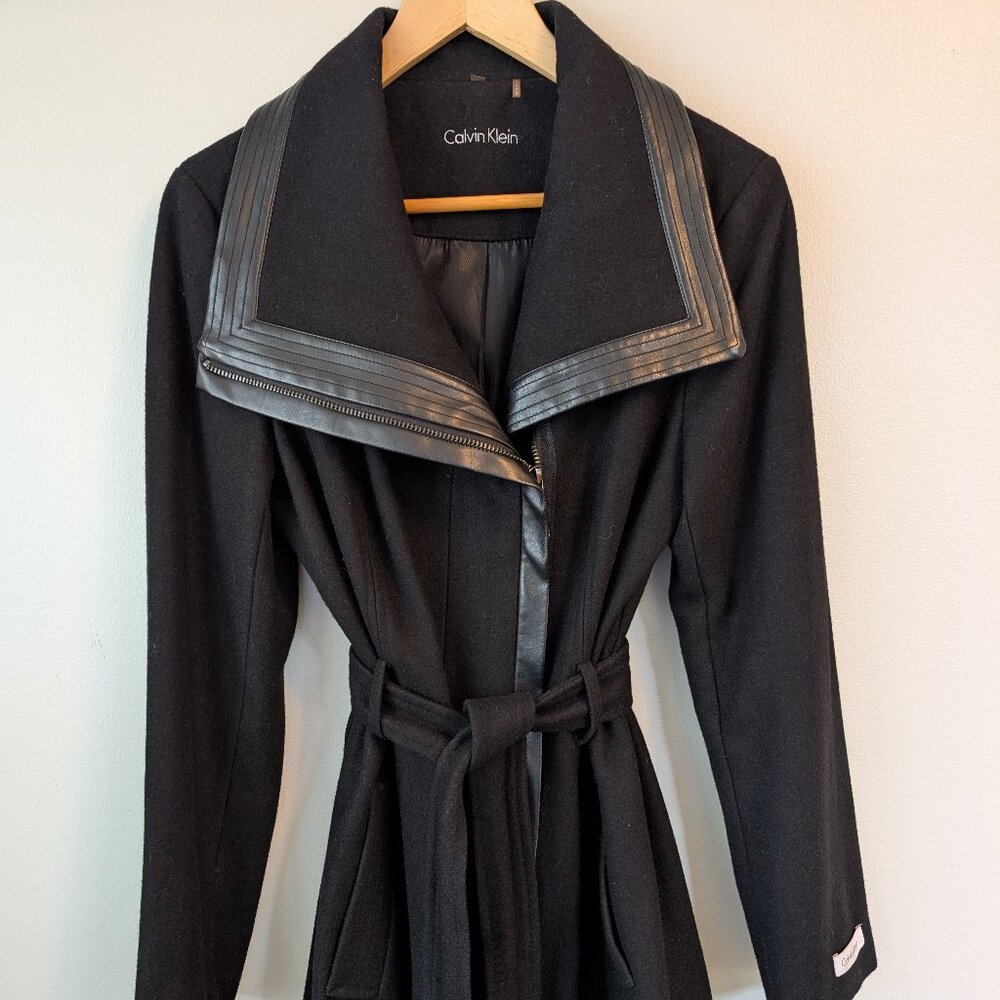 Calvin Klein wool blend coat